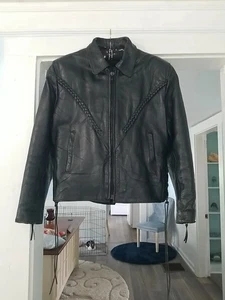 Vintage Unik Leather Apparels Women’s Leather Jacket Motorcycle Small - Picture 1 of 9