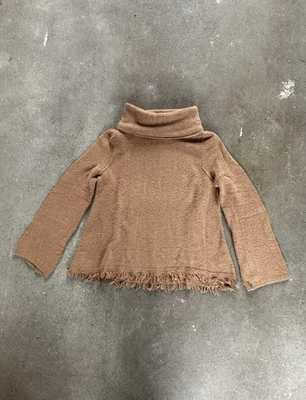 Suéter Anthropologie Akemi + Kin Aruna Cuello Alto Flecos en Marrón Talla Pequeña Foto 1 de 4