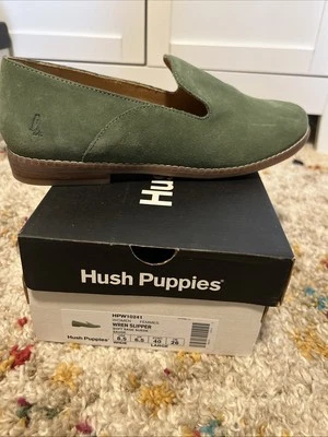 Hush Puppies Wren Slipper Soft Sage - Image 1 of 4
