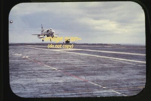 Navy A-4 Skyhawk Jet on Aircraft Carrier Ship in 1950s, Duplicate Slide R26b - Picture 1 of 2