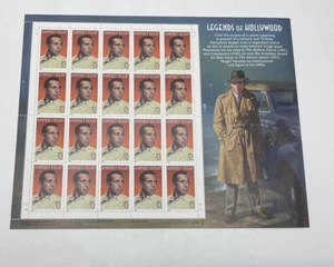 3152 postfrisch Bogen mit 20, 32 Cent Briefmarken zu Ehren von Humphrey Bogart - Bild 1 von 4
