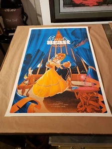 Mondo Print Martin Ansin La Bella e la Bestia Edizione Limitata #d Poster Disney - Foto 1 di 6