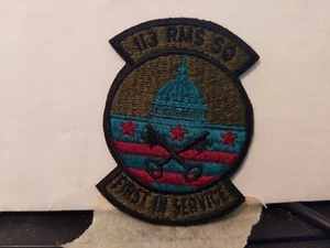 USAF 113TH Resource Management Squadron Subdued Patch 3 X 2 INCH - Picture 1 of 3