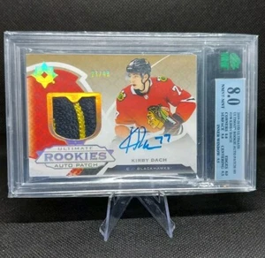 19-20 UD Kirby Dach Ultimate Rookies Auto Patch /49 Ultimate Collection MNT 8.0 - Picture 1 of 4