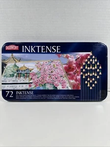 Derwent Inktense 72 Colour Pencils Coloured Tin Case New Sealed - Picture 1 of 14
