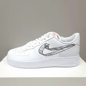 NIKE AIR FORCE 1 '07 MBD "3D SWOOSH" (DR0149 100) TRAINERS VARIOUS SIZES - Picture 1 of 11