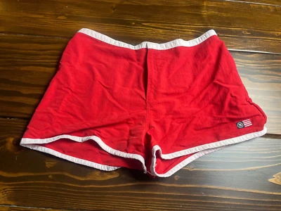 Pantalones Cortos Nautica Para Mujer Talla Grande Rojo Tabla de Natación Pull Up, Bolsillos Mosca Foto 1 de 4