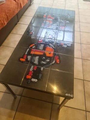 mesa de centro vintage cerámica antigua Foto 1 de 2