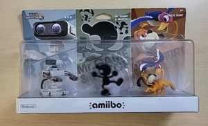 Smash Bros. Amiibo 3-Pack R.O.B./Mr. Game & Watch/Duck Hunt -NIB- Offers Welcome - Picture 1 of 5
