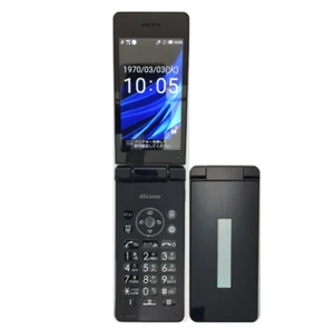 Sharp AQUOS Keitai 2 601SH Black Android Flip Phone Sim Unlocked - Afbeelding 1 van 4