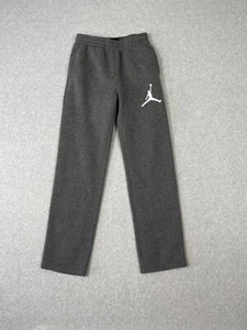 Nike Air Jordan Sweatpants Youth L Gray Big Logo Athletic Straight Leg - Picture 1 of 11