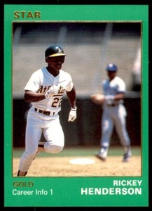 1990 STAR GOLD - #88 RICKEY HENDERSON OAKLAND ATHLETICS