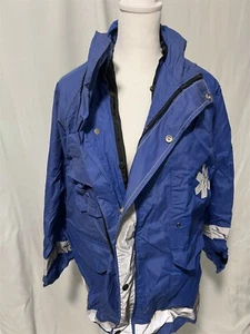 Feuerwehr Medical Rescue Lakeside Marblehead Übergangsjacke/Regenmantel BLAU - Bild 1 von 6