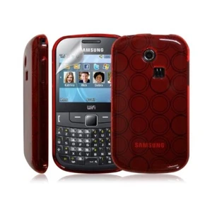 Coque étui housse en gel pour Samsung Chat 335 S3350 couleur Rouge - Photo 1 sur 1