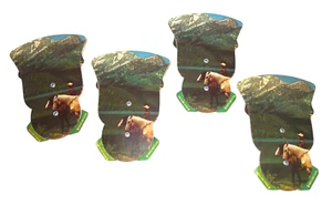 4 Vintage Sprague Funeral Home Fan Tri Fold 50's Horse Fishing Gouverneur NY L9 - Picture 1 of 13