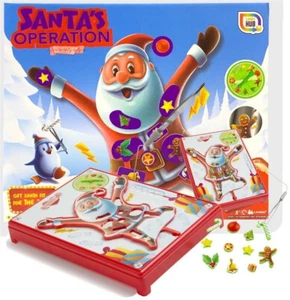 SANTA FATHER CHRISTMAS OPERATION EMERGENCY ROOM FAMILY BUZZER SKILL BOARD GAME - Picture 1 of 8