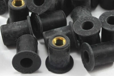 Honda 64528-KV3-000 m5 Rubber Well Nuts Wellnuts for Fairing & Screen x10 Pack - Image 1 of 4