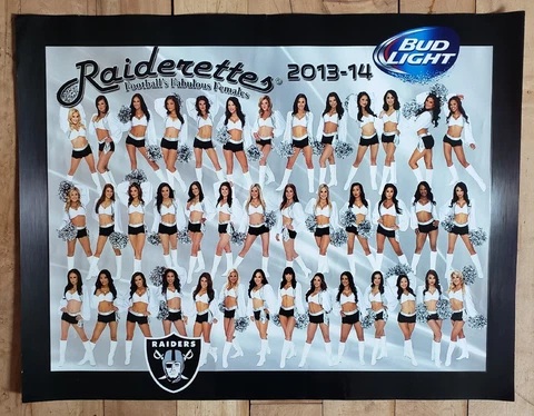 Las Vegas Raiders Poster Raiderettes Bud Light Cover