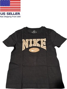 NIKE The Nike Tee Child T-Shirt Black Size 6/7 Yrs new - Picture 1 of 7