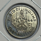 1944 Great Britain 1 Shilling - George Vi Scottish Crest Silver Coin