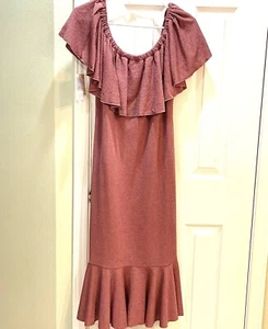 Lularoe Cici Dress, Sz. 2XL, Dusty Rose, NWT - Picture 1 of 6