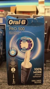 Oral-B Pro 500 Electric Toothbrush Rechargeable Plaque Removal, New, C1 - Bild 1 von 3