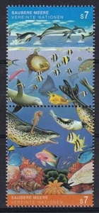 Naciones Unidas Viena 1992 Yvert #139/40 fauna ballenas marinas montada sin montar o nunca montada en muy buen estado - Imagen 1 de 1