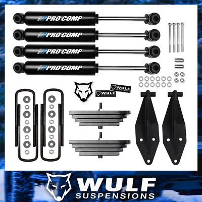 Kit elevador nivelador delantero de 2,8" con amortiguadores Pro Comp para Ford F250 1999-2004 4X4 Foto 1 de 4