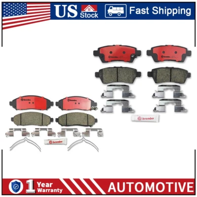 Brake Pads Ceramic Pads Set Front Rear 2X For 2005-2012 Nissan Pathfinder PZ - Image 1 of 4
