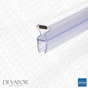 Di Vapor (R) Angled Magnetic Shower Door Seal | 4-6mm/8mm Glass | 85cm/195cm - Picture 1 of 4