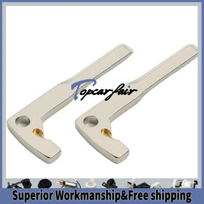 2 Smart Remote Key Keyless Emergency Prox Uncut Blade Blank For Mercedes Benz Foto 1 de 4