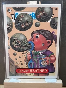 HEAVIN' HEATHER 516b Garbage Pail Kids 1988 Original Series 13 GPK Sticker /Card - Picture 1 of 2