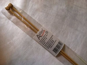 Aslan Trends Bamboo Knitting Needles Single Point Size US 4 (3.5mm) 14-inch 36cm - Picture 1 of 3