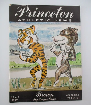 1969 PRINCETON vs BROWN College Football Program - Image 1 of 4