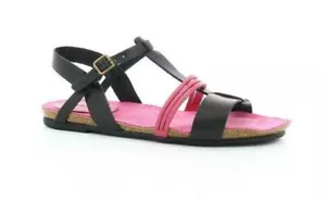 Sandalias de picnic KicKers negras rosa 609810-5081 - Imagen 1 de 6