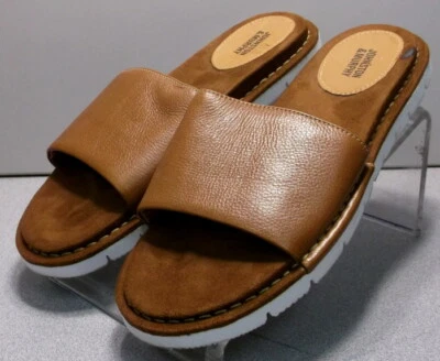 252450 MS30 Zapatos para Hombre Talla 10 M Cuero Tostado Sandalias Sin Cordones Johnston & Murphy Foto 1 de 4