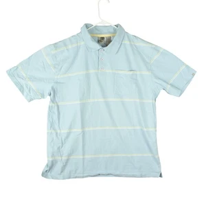 Polo vintage OP Ocean Pacific uomo XL blu giallo righe surf anni 80 90 - Foto 1 di 10