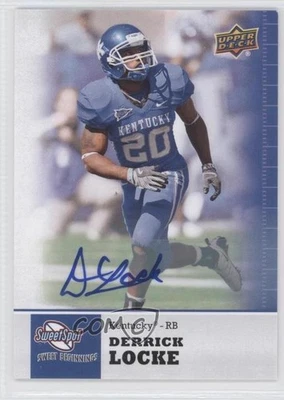 2011 Upper Deck Sweet Spot Beginnings Derrick Locke #83 Rookie Auto RC - Image 1 of 2