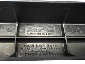 QTY 10 APC AR8136BLK Server Rack 1U Tool-less Blanking Filler Panel 874-0018A - Picture 1 of 4