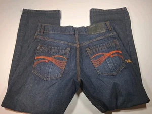 Rocawear Jeans Dark Blue 10-683-0 038-77 Baggy Hip Hop VTG Y2K Men Size 38 x 34 - Picture 1 of 15