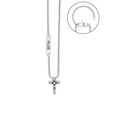 4US CESARE PACIOTTI  COLLANA  CROCE   4US  UOMO ACCIAIO  4UCL7821 - Immagine 1 di 2