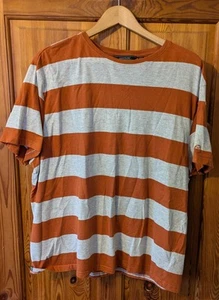 Mens Fashion Regatta T Shirt Size XXL Orange And Grey Great Condition - Picture 1 of 4