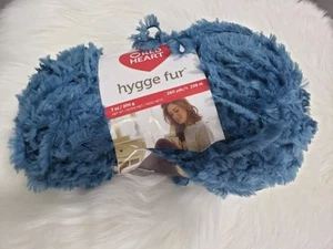 RED HEART HYGGE FUR 1Pk. PEACOCK. I COMBINE Ship, READ DETAILS - Picture 1 of 5