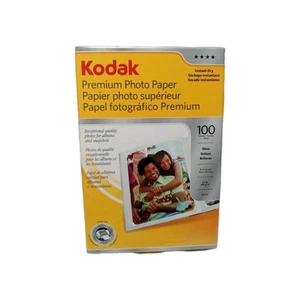 Kodak Premium Photo Paper 100 Sheets 4 x 6 Gloss Finish Ink Jet Printers NEW ... - Picture 1 of 2
