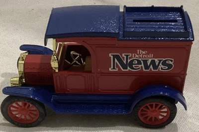 The Ertl Co Die Cast Replica 1913 Ford Model T Van Bank ~ The Detroit News - Image 1 of 4