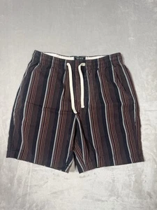 Todd Snyder Shorts Mens Size Small Brown Striped Beach Vacation - Picture 1 of 9