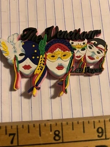 The Venetian Las Vegas mardi gras masks fridge magnet hotel casino souvenir Ab - Picture 1 of 4