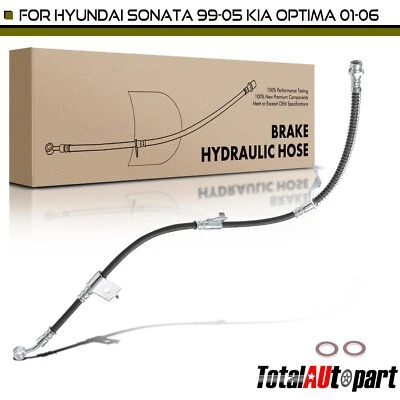 Brake Hydraulic Hose for Hyundai Sonata 1999-2005 Kia Optima 01-06 Front Right - Image 1 of 4