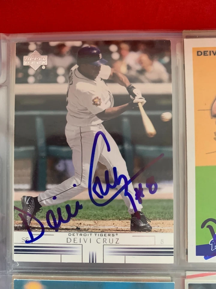 DEIVI CRUZ AUTOGRAPHED SIGNED 2002 UPPER DECK CARD COA - Image 1 of 1