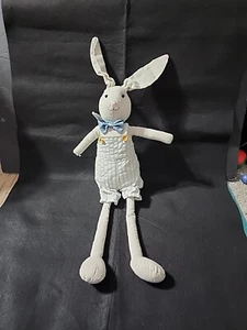 Peluche de conejo de Pascua 26" decoración del hogar blanco pastel brillante fondo ponderado - Imagen 1 de 8